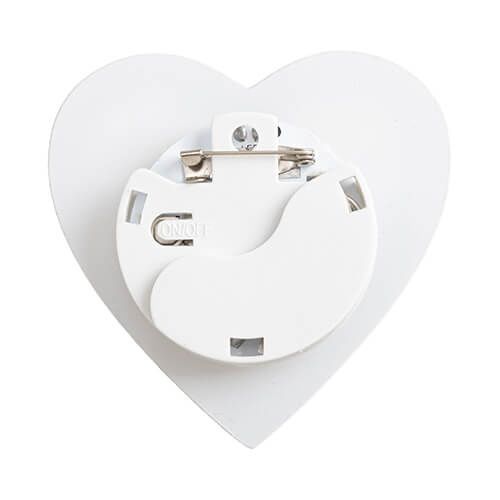 Identyfikator akrylowy z kolorowym podświetleniem LED do sublimacji - serce na Arena.pl