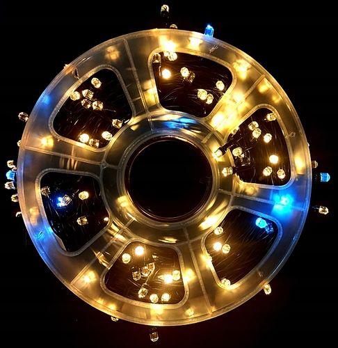 LAMPKI CHOINKOWE Z FLESZEM BIAŁE CIEPŁE Z BIAŁYM ZIMNYM FLESZEM - 50 M na Arena.pl