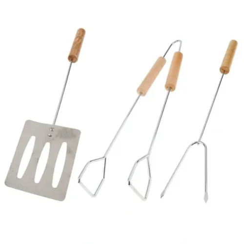 ZESTAW AKCESORIÓW SZTUĆCÓW PRZYBORY DO GRILLOWANIA GRILLA 3 ELEMENTY na Arena.pl