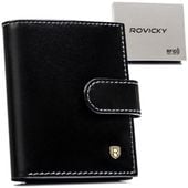 skórzane etui na karty tw-04-rvt black
