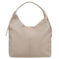 VERA PELLE torebka damska skórzana worek na ramię V665 j.beżowa