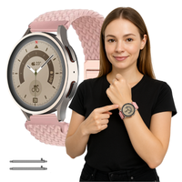 Pasek do Samsung Galaxy Watch 4 5 6 7 40mm 42mm 46mm Classic Pro różowy