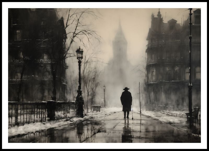 Plakat 100x70cm Mgła nad Londynem zdjęcie 3