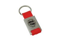 Breloki do kluczy jednostronny grawer 10 szt. kolor paska czerwony