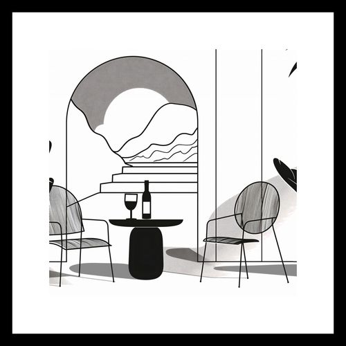 Plakat 30x30cm Relaks w Monochromie na Arena.pl