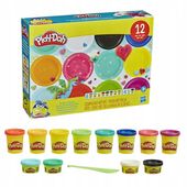 CIASTOLINA PLAY-DOH ZAPAS MASY PLASTYCZNEJ DUŻO KOLORÓW 12 tub 567g PLAYDOH