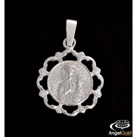 SREBRNY MEDALIK Z MATKĄ BOSKĄ CZĘSTOCHOWSKĄ SREBRO PRÓBY 925 na Arena.pl