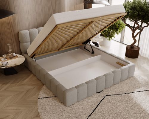 Łóżko tapicerowane Aura 180x200 szare na Arena.pl