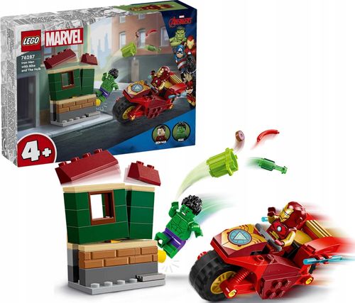 76287 - LEGO Super Heroes - Iron Man z motocyklem i Hulk na Arena.pl