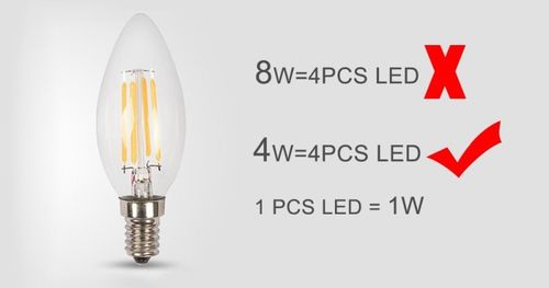 Żarówka LED E14 4 W OZDOBNA FILAMENT CIEPŁA na Arena.pl