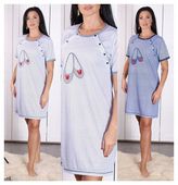 Koszula nocna CIĄŻOWA do karmienia BAWEŁNIANA 1169 MEGA WYPRZEDAŻ