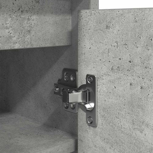 Szafka na buty Beton Szary 57x34x76 cm Drewno klejone na Arena.pl