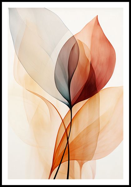 Plakat 68x101cm Eteryczne Liście zdjęcie 3