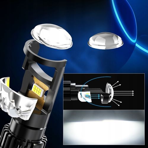 ŻARÓWKI LED H7 XSTORM LX 6000K SOCZEWKA IDEALNE ODCIĘCIE MIJANIA KRÓTKIE na Arena.pl