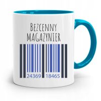 Kubek Błękitny Dla Magazyniera Bezcenny Magazynier Z Nadrukiem Ze Zdjęciem