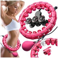 Hula Hop z Obciążeniem Wypustkami Odchudzające 24 Elementy Do Ćwiczeń