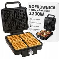 GOFROWNICA 2200W 4 GOFRY JEDNOCZEŚNIE MOCNA SZYBKA NIEZAWODNA In_Stock