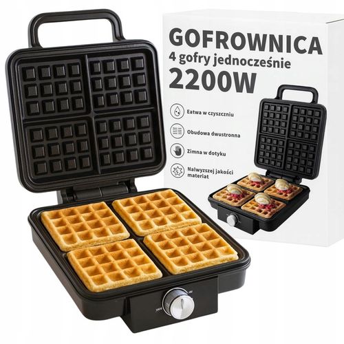 GOFROWNICA 2200W 4 GOFRY JEDNOCZEŚNIE MOCNA SZYBKA NIEZAWODNA In_Stock na Arena.pl