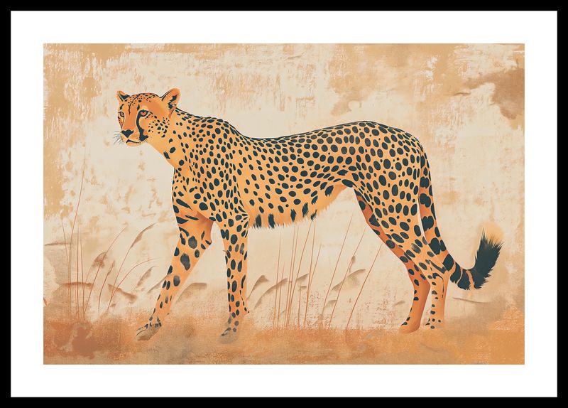 Plakat 45x30cm Gepard w Ruchu zdjęcie 3