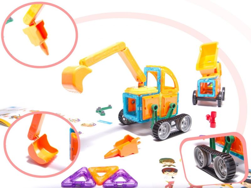 Klocki magnetyczne MAGICAL MAGNET 162SZT 7212A zdjęcie 15