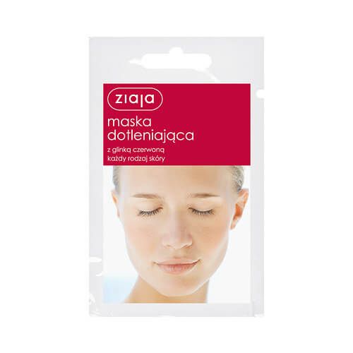 Ziaja Maska dotleniająca z glinką czerwoną, saszetka, 7ml zdjęcie 1