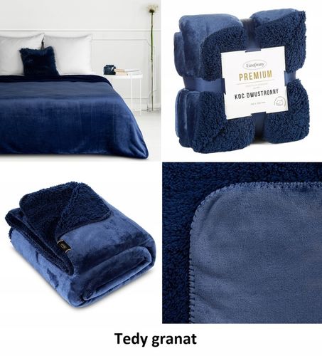 Koc Dwustronny 170x210 Polar Bukla Eurofirany Sherpa Baranek Na Prezent na Arena.pl