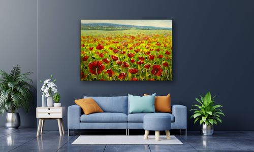 OBRAZ NA SZKLE PROSTOKĄTNY 60x40cm 059 Maki na Arena.pl