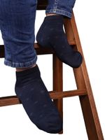 Skarpety stopki męskie bambusowe eleganckie ze wzorem granat 39-42 YOCLUB