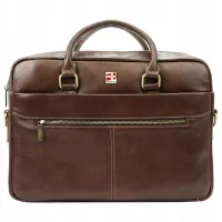 teczka skórzana  w kolorze brązowym