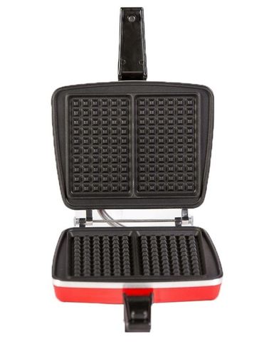 Gofrownica Dezal 301.4R 1300 W Czerwony + Drewniany widelec na Arena.pl