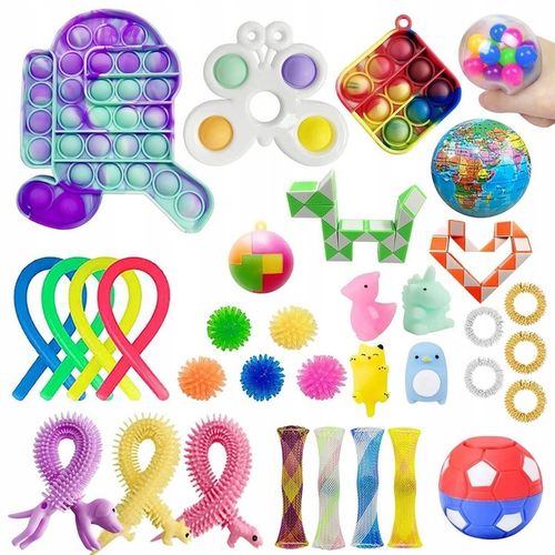 ZESTAW ZABAWEK ANTYSTRESOWYCH FIDGET TOYS SIMPLE na Arena.pl