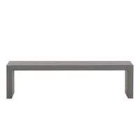 Ławka ogrodowa 150 cm betonowa szara TARANTO