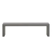 Ławka ogrodowa 150 cm betonowa szara TARANTO