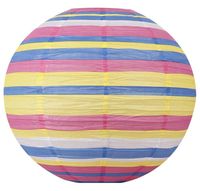 Abażur papierowy-kokon 50 różowo-niebieski