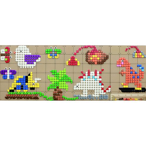 MASTERKIDZ Geometryczne Elementy 8 Kolorów 256 szt Akcesoria do tablic STEM na Arena.pl