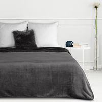 Miękki koc dwustronny TEDY 200X220 stalowy