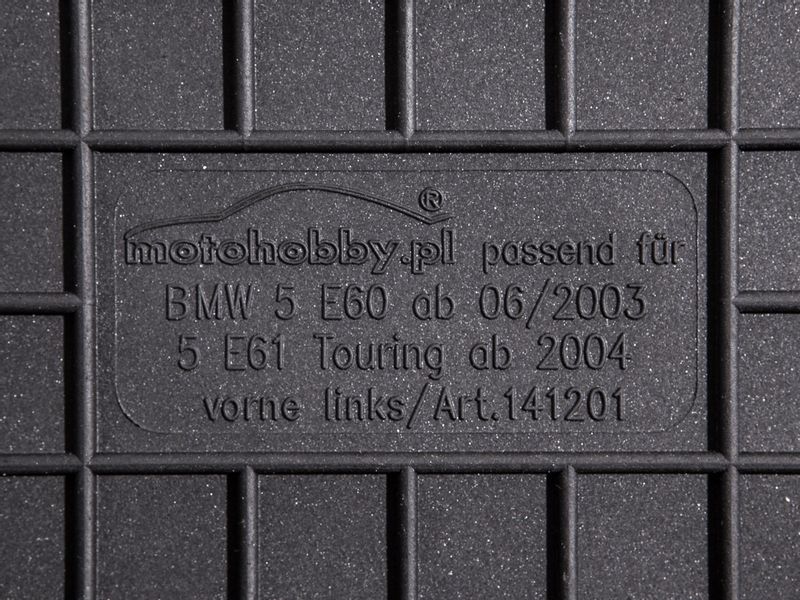 BMW 5 E60/E61 DYWANIKI GUMOWE DEDYKOWANE PRZODY zdjęcie 2