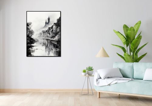 Plakat 75x100cm Mglisty Refleks na Arena.pl