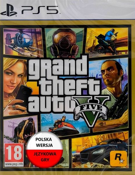 GRAND THEFT AUTO V GTA 5 PL PS5 NOWA zdjęcie 1