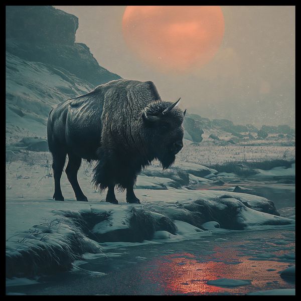 Plakat 50x50cm Żubrowy Monolit zdjęcie 2