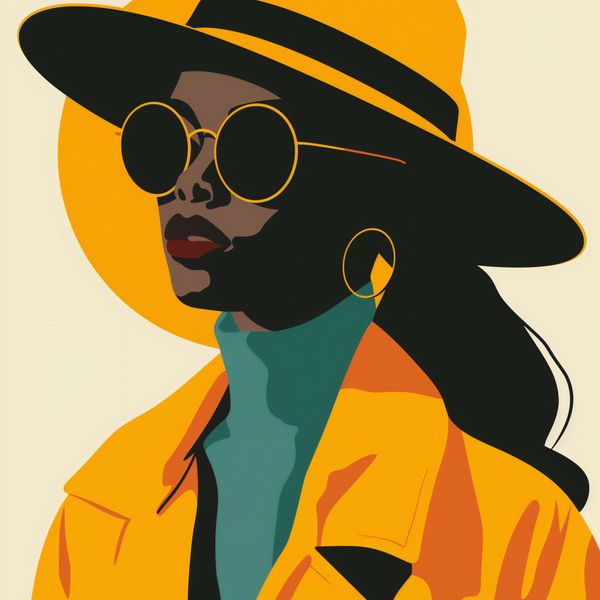 Plakat 70x70cm Żółta Stylowość zdjęcie 1