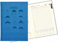 Stylowy kalendarz nauczyciela książkowy A5 2026 grawerowany tygodniowy