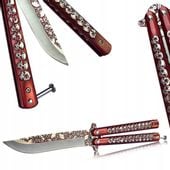 Kandar nóż Motylkowy Balisong Butterfly Zdobiony