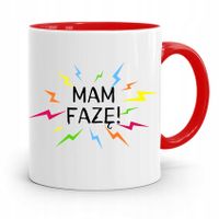 Kubek Czerwony Dla Elektryka Mam Fazę Elektryk Z Nadrukiem Ze Zdjęciem