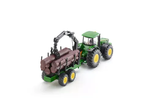 Traktor John Deere z przyczepą leśną, 1:50 na Arena.pl