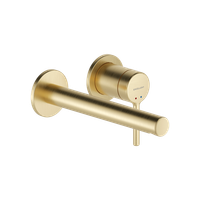 PI bateria umywalkowa podtynkowa komplet, złoty szczotkowany