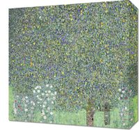Obraz 40x40cm Rosebushes under the Trees, Klimt Vintage