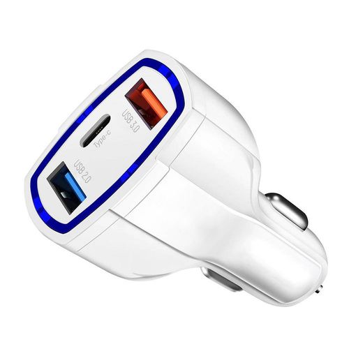 ładowarka samochodowa 2xusb i usb c czarna na Arena.pl