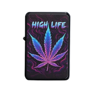 Zapalniczka Benzynowa Gentelo z Nadrukiem HIGH LIFE – Żyj Wysoko