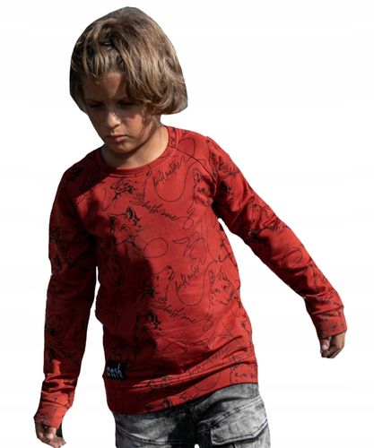 MashMNIE bluza WOLF print 92 98 CEGLANA na Arena.pl